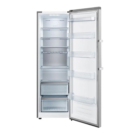 Teknix TH60TLX, 370L Single Door Larder, Total No Frost, Brushed Steel
