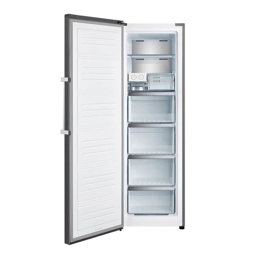 Teknix TH60TNFX, 274L Single Door Freezer, Total No Frost, Brushed Steel