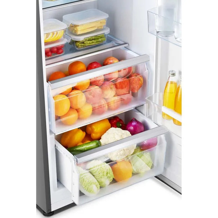 Teknix TH60TLX, 370L Single Door Larder, Total No Frost, Brushed Steel