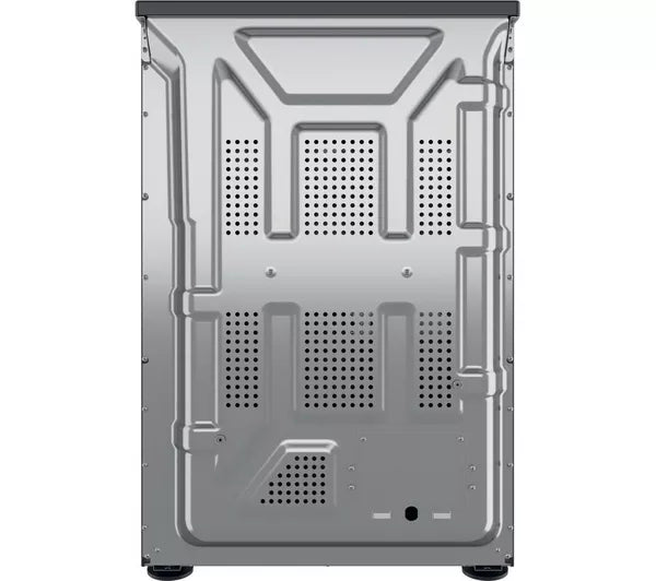 Indesit ID67V9KMB/UK Ceramic Electric Cooker with Double Oven, Black, A Rated