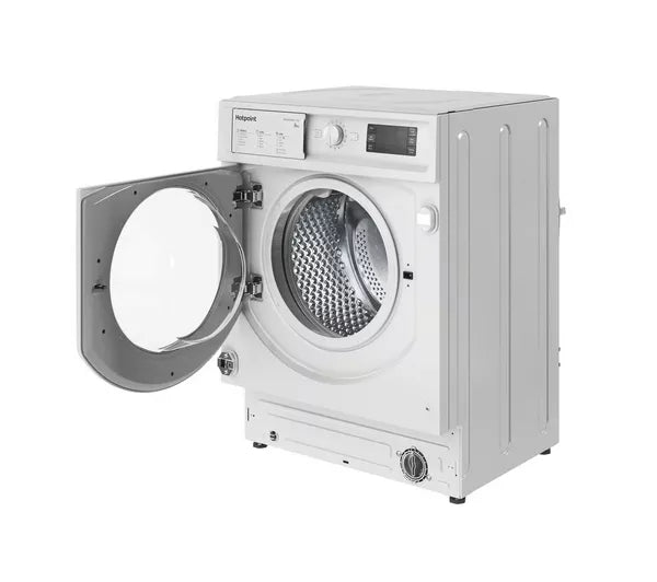 Indesit BIWMIL91485UK Integrated Washing Machine, 9kg, 1400 Spin, White, B Rated