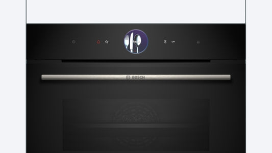 Bosch Series 8 Built-In Compact Steam Oven 60x45cm - Black