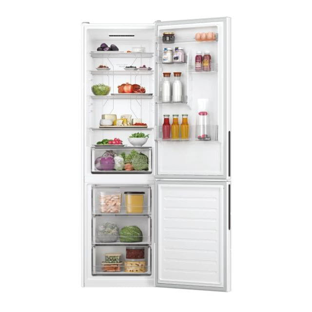 Hoover HOCE4T620EWK Fridge-freezer Freestanding 377 L E White
