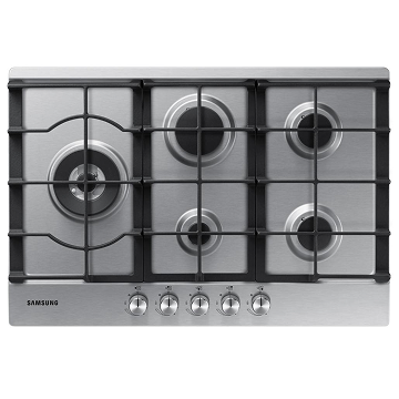 Samsung NA75D3030AS/EU 75cm 5 Burner Gas Hob, Stainless Steel