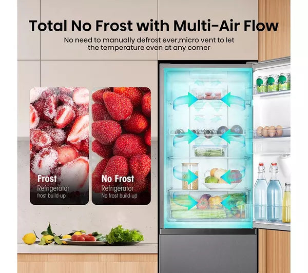 HISENSE RB327N4WCE 50/50 Fridge Freezer SILVER