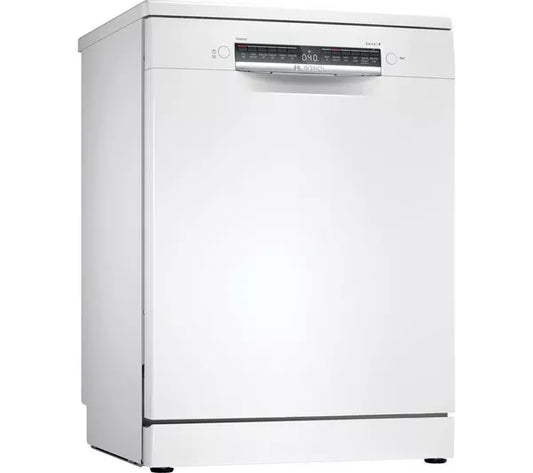 Bosch SMS4EMW06G Series 4 Dishwasher, 14 Place Settings, White, B Rated