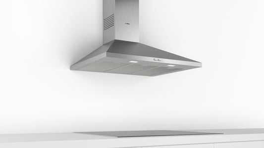 Bosch Series 2 Wall-Mounted Chimney Cooker Hood 90cm - Stainless Steel