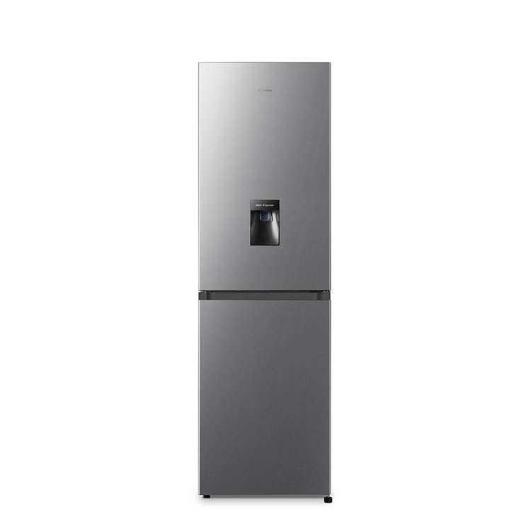 Teknix FFH1825WSE 256litre Fridge Freezer Frost Free Water Dispenser SILVER