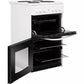 Indesit ID5E92KMW/UK Solid Plate Electric Cooker with Separate Grill, White, A Rated