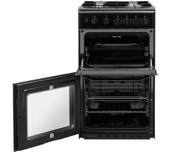 Hotpoint HD5G00KCB/UK Gas Cooker with Separate Grill, Black, A+ Rated