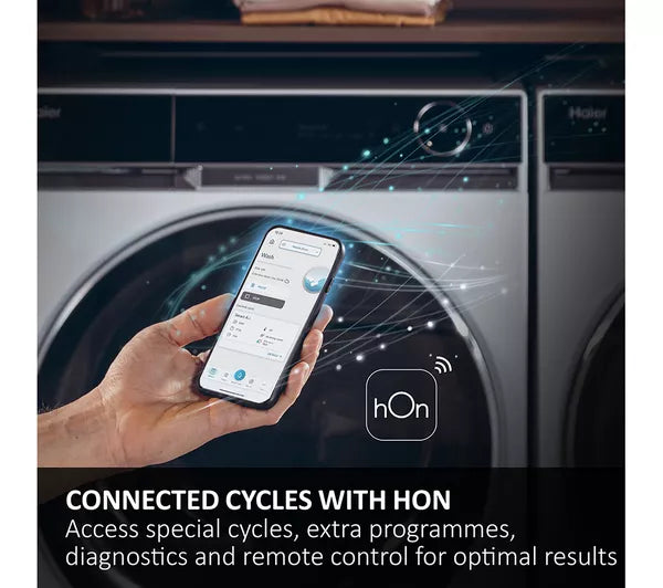 HAIER I-Pro Series 5 HW100-B14959U1 WiFi-enabled 10 kg 1400 rpm Washing Machine - White
