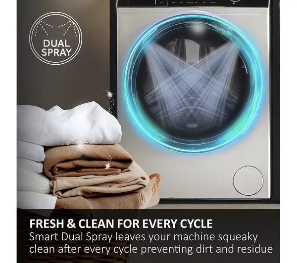 HAIER I-Pro Series 5 HW100-B14959U1 WiFi-enabled 10 kg 1400 rpm Washing Machine - White