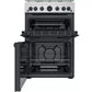 Indesit ID67G0MCX/UK Gas Cooker with Double Oven, Silver, A+ Rated