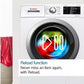 Bosch WIW28502GB Series 8 Integrated Washing Machine, 8kg, 1400 Spin, White, C Rated