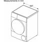 Bosch WTH85223GB Series 4 Heat Pump Tumble Dryer, 8kg, White, A++ Rated