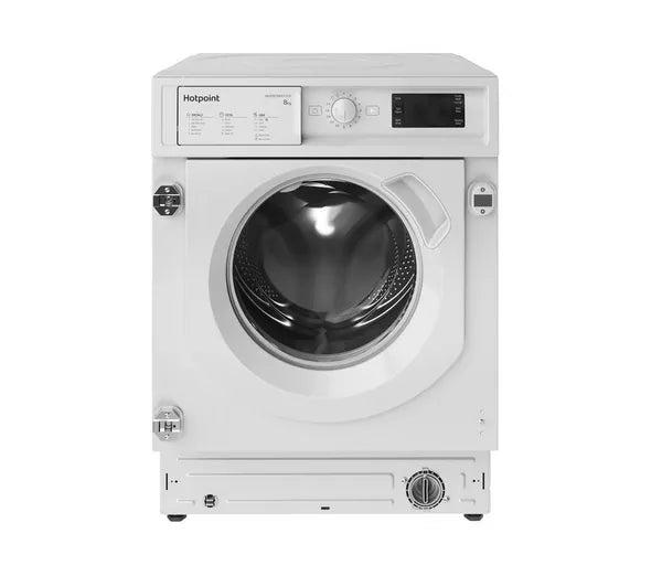 Hotpoint BIWMHG91485UK Integrated Washing Machine, 8kg, 1400 Spin, White, B Rated
