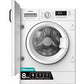 Hisense WF3M841BWI Integrated Washing Machine, 8kg, 1300 Spin, White, A Rated