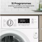 Hisense WF3M841BWI Integrated Washing Machine, 8kg, 1300 Spin, White, A Rated