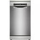 Bosch SPS4HMI49G Series 4 Slimline Dishwasher, 10 Place Settings, Silver, E Rated