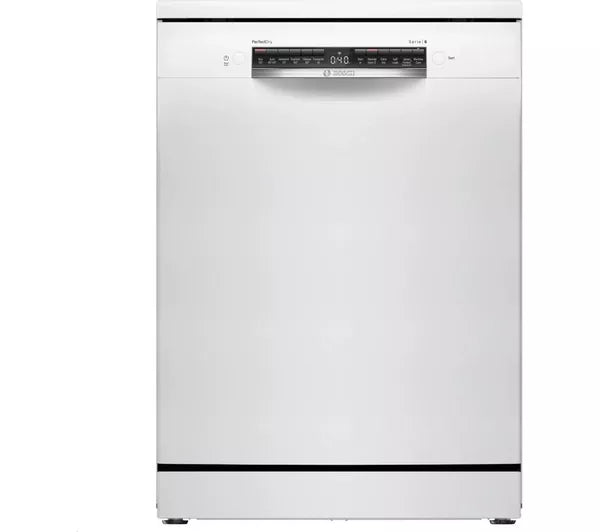 Bosch SMS6ZCW10G Series 6 Dishwasher, 14 Place Settings, White, B Rated