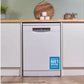 Bosch SMS6ZCW10G Series 6 Dishwasher, 14 Place Settings, White, B Rated