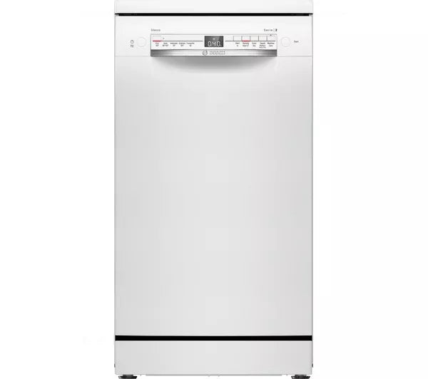 Bosch SPS2IKW01G Series 2 Slimline Dishwasher, 9 Place Settings, White, F Rated