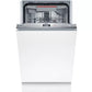 Bosch SPV4EMX25G Series 4 Fully Integrated Slimline Dishwasher, 10 Place Settings, C Rated