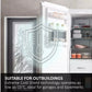 Haier InstaSwitch H4F272WEH1K 178cm High Frost Free Upright Freezer - White - E Rated