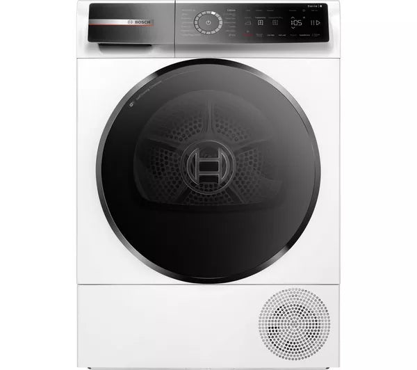 Bosch WQB246C9GB Series 8 Heat Pump Tumble Dryer, 9kg, White, A+++ Rated