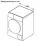 Bosch WQB246C9GB Series 8 Heat Pump Tumble Dryer, 9kg, White, A+++ Rated