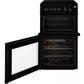 Beko KDC5422AK Ceramic Electric Cooker with Separate Grill, Black, A Rated