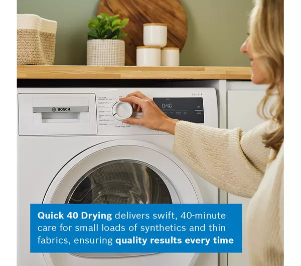 Bosch WTH85225GB Series 4 Heat Pump Tumble Dryer, 8kg, White, A++ Rated