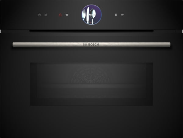 Bosch Series 8 Built-In Compact Oven with Microwave 60x45cm - Black (Premium)