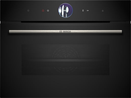 Bosch Series 8 Built-In Compact Steam Oven 60x45cm - Black