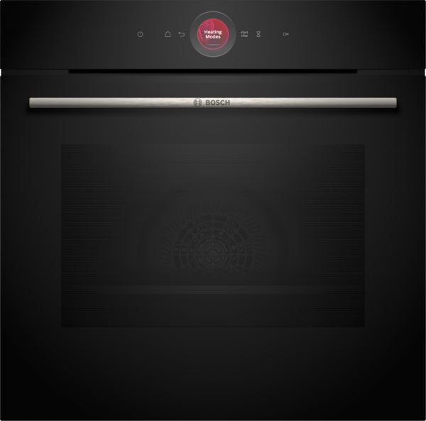 Bosch Series 8 Built-In Electric Single Oven with Pyrolytic - Black - A+ Rated