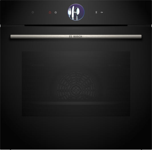 Bosch Series 8 Built-In Electric Single Oven with Air Fry - Black - A+ Rated