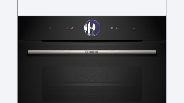 Bosch Series 8 Built-In Compact Steam Oven 60x45cm - Black