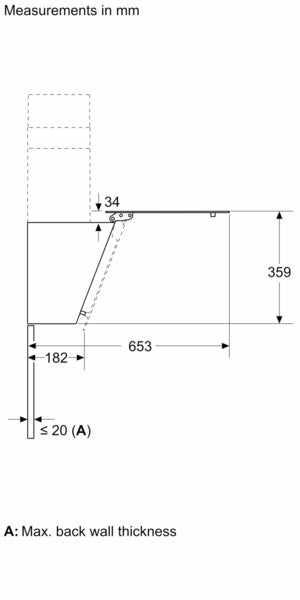 Bosch Series 2 Wall-Mounted Angled Glass Cooker Hood 80cm - Black