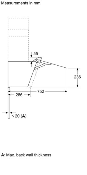 Bosch Series 4 Wall-Mounted Angled Glass Cooker Hood 60cm - Black