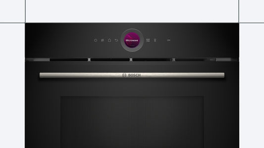 Bosch Series 8 Built-In Compact Microwave 60x45cm - Black