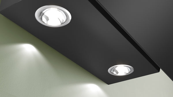 Bosch Series 2 Wall-Mounted Angled Glass Cooker Hood 60cm - Black