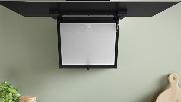 Bosch Series 4 Wall-Mounted Angled Glass Cooker Hood 80cm - Black