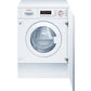 Bosch WKD28543GB Series 6 Integrated Washer Dryer, 7kg/4kg, 1400 Spin, White, E Rated