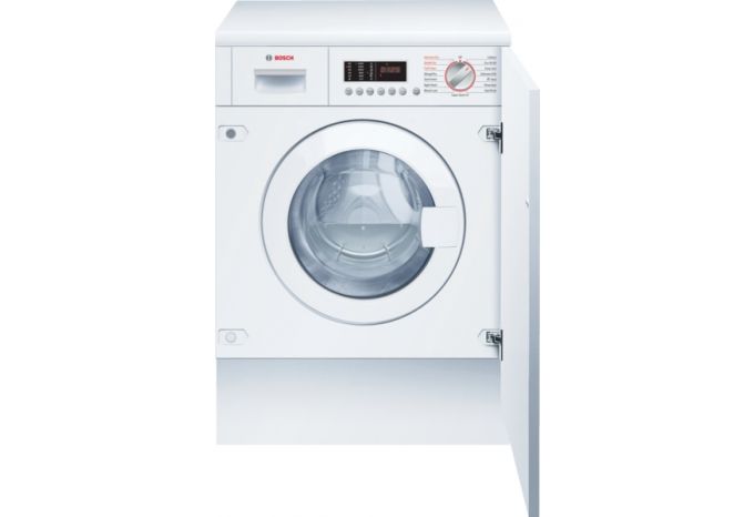 Bosch WKD28543GB Series 6 Integrated Washer Dryer, 7kg/4kg, 1400 Spin, White, E Rated