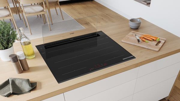 Bosch Series 8 Downdraft Hood 80cm - Black Glass