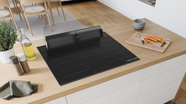 Bosch Series 8 Downdraft Hood 80cm - Black Glass
