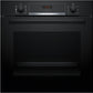 Bosch Series 4 Built-In Electric Single Oven with Steam - Black - A+ Rated