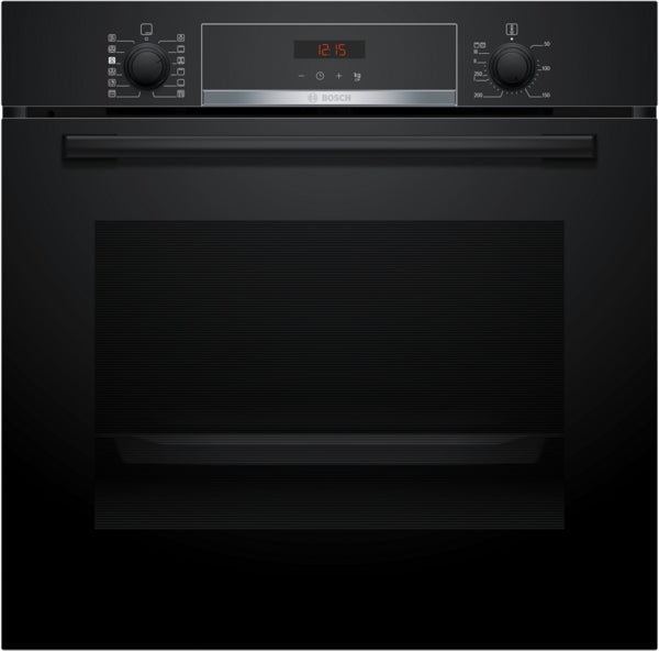 Bosch Series 4 Built-In Electric Single Oven with Pyrolytic - Black - A+ Rated