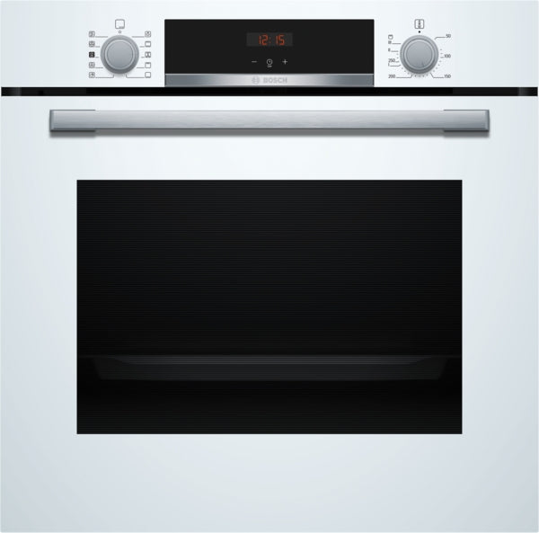 Bosch Series 4 Built-In Electric Single Oven with Steam - White - A+ Rated
