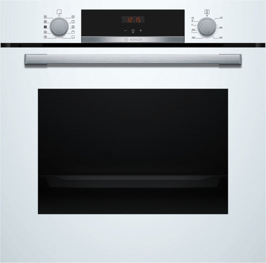 Bosch Series 4 Built-In Electric Single Oven with Steam - White - A+ Rated